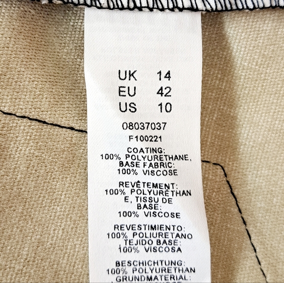 ASOS Collusion Snake Print Skirt Women's Size 10 P U Faux Leather Short Mini - Picture 9 of 10